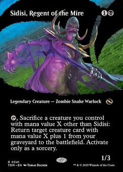 Sidisi, Regent of the Mire (borderless showcase foil)