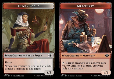 Human Rogue // Mercenary (token foil)