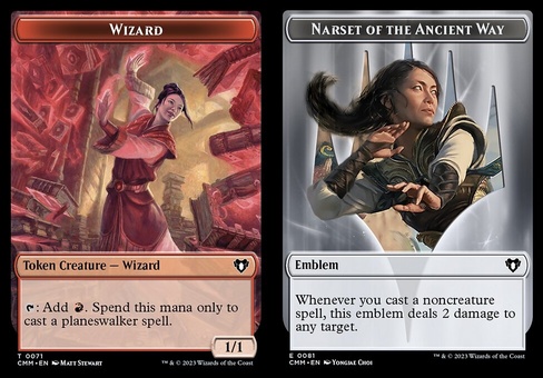Wizard // Narset Emblem (token)