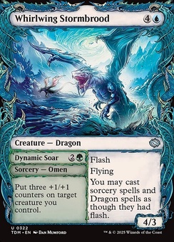 Whirlwing Stormbrood // Dynamic Soar (showcase foil)