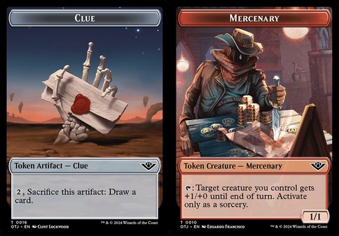 Clue // Mercenary (token foil)