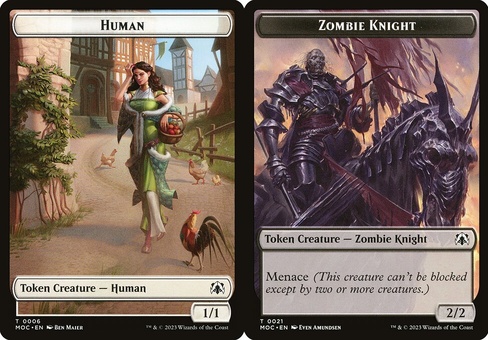 Human // Zombie Knight (token)