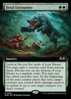 Feral Encounter (extended art foil)
