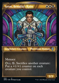 Aron, Benalia's Ruin (showcase textured foil)