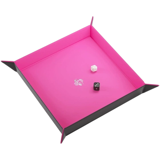 Magnetic Dice Tray Square Black/Pink