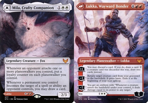 Mila, Crafty Companion // Lukka, Wayward Bonder (borderless)