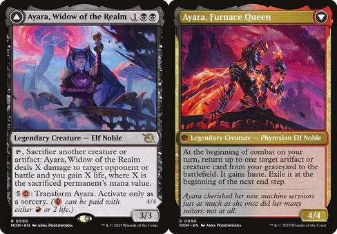Ayara, Widow of the Realm // Ayara, Furnace Queen