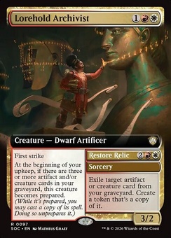 Lorehold Archivist // Restore Relic (extended art)