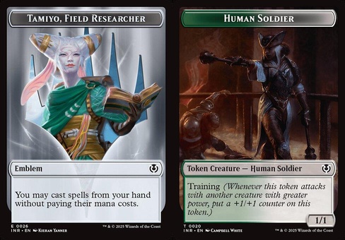 Tamiyo, Field Researcher Emblem // Human Soldier #20 (token foil)