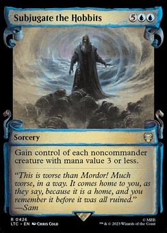 Subjugate the Hobbits (scroll silver foil)