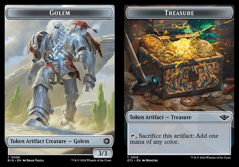 Golem // Treasure (token foil)