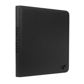 9-Pocket Zippered Toploader Premium PRO-Binder: Black