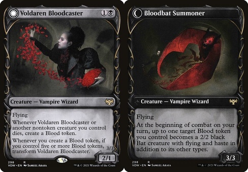 Voldaren Bloodcaster // Bloodbat Summoner (showcase)