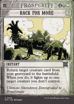 Back for More (borderless showcase)