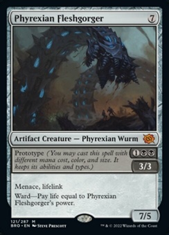 Phyrexian Fleshgorger (promo pack stamp - foil)