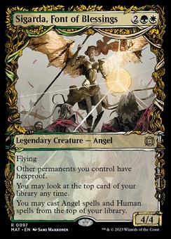 Sigarda, Font of Blessings (showcase - foil)