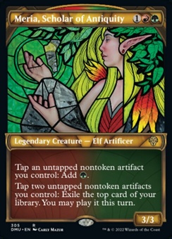 Meria, Scholar of Antiquity (showcase textured foil)