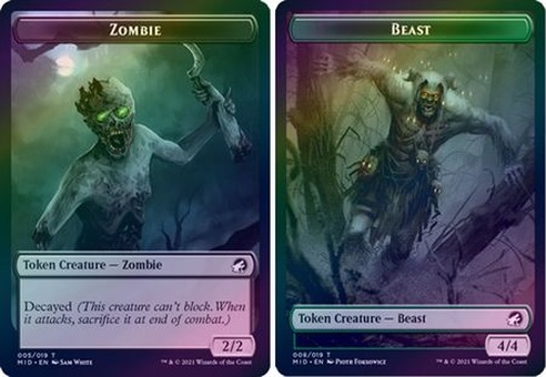 Zombie // Beast (token - foil)