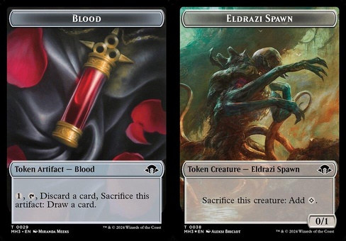 Blood // Eldrazi Spawn (token foil)