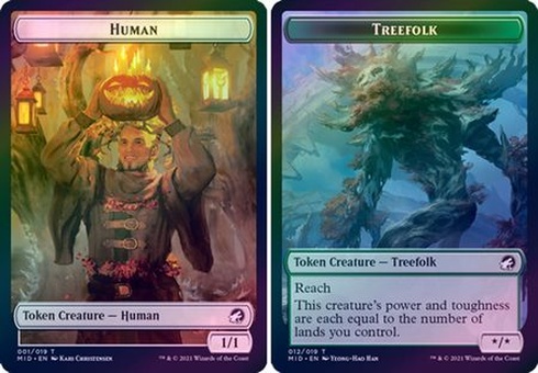 Human // Treefolk (token - foil)