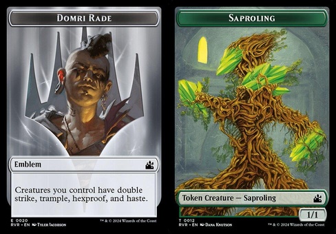 Domri Rade Emblem // Saproling (token foil)