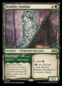 Bramble Familiar // Fetch Quest (showcase foil)