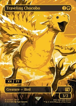 Traveling Chocobo (borderless neonink)