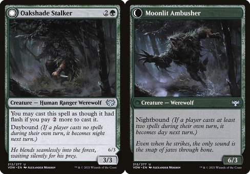 Oakshade Stalker // Moonlit Ambusher