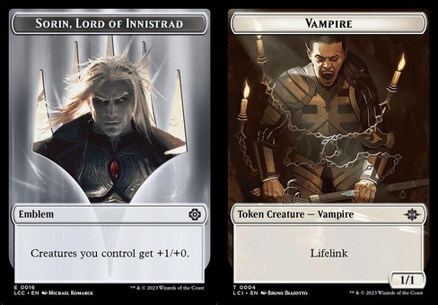 Sorin, Lord of Innistrad Emblem // Vampire (token)