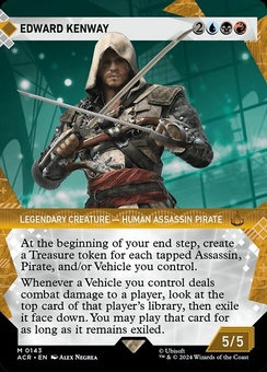Edward Kenway (borderless showcase foil)