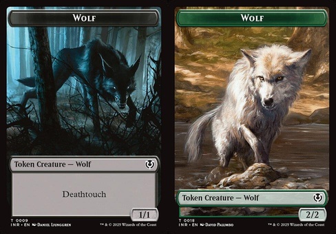 Wolf #9 // Wolf #18 (token foil)