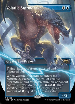 Volatile Stormdrake (borderless foil)