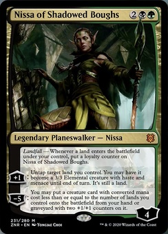 Nissa of Shadowed Boughs (promo pack stamp)