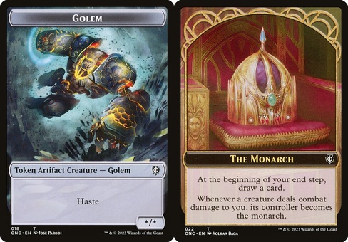 Golem // The Monarch (token)
