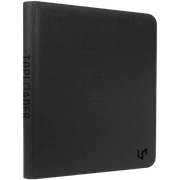 9-Pocket Zippered Toploader Premium PRO-Binder: Black