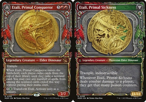 Etali, Primal Conqueror // Etali, Primal Sickness (showcase)