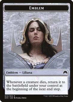 Liliana, Defiant Necromancer Emblem (token)