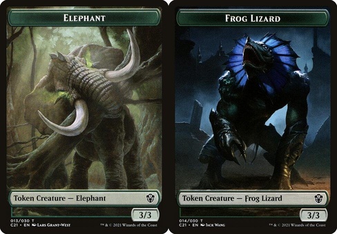 Elephant // Frog Lizard (token)