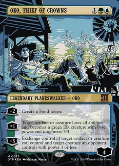 Oko, Thief of Crowns (borderless)