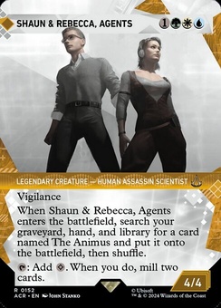 Shaun & Rebecca, Agents (borderless showcase foil)