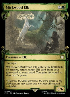 Mirkwood Elk (silver sroll foil)