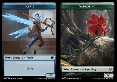 Faerie // Saproling (token)