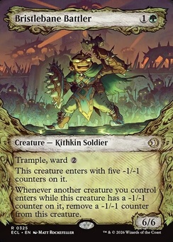 Bristlebane Battler (borderless showcase foil)