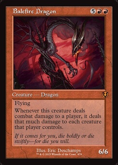 Balefire Dragon (retro foil)