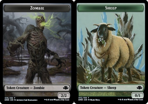Zombie // Sheep (token - foil)