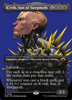 K'rrik, Son of Yawgmoth (borderless foil)
