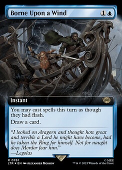 Borne Upon a Wind (extended art surge foil)