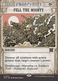 Fell the Mighty (borderless showcase foil)