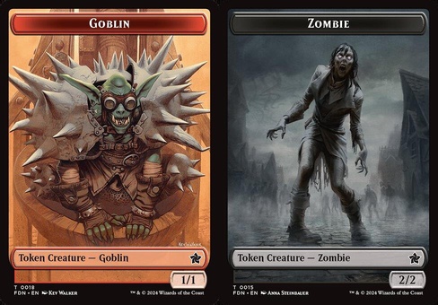 Goblin // Zombie (token foil)