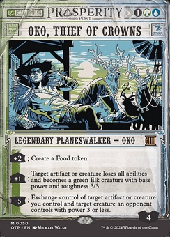 Oko, Thief of Crowns (borderless showcase)